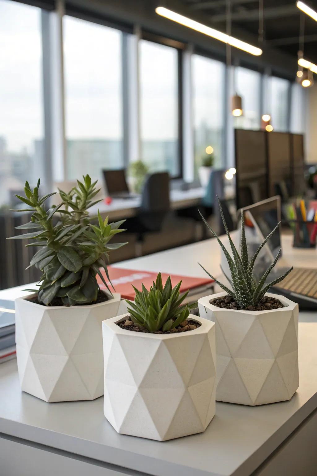 Modernize your space through the use of geometric designs.