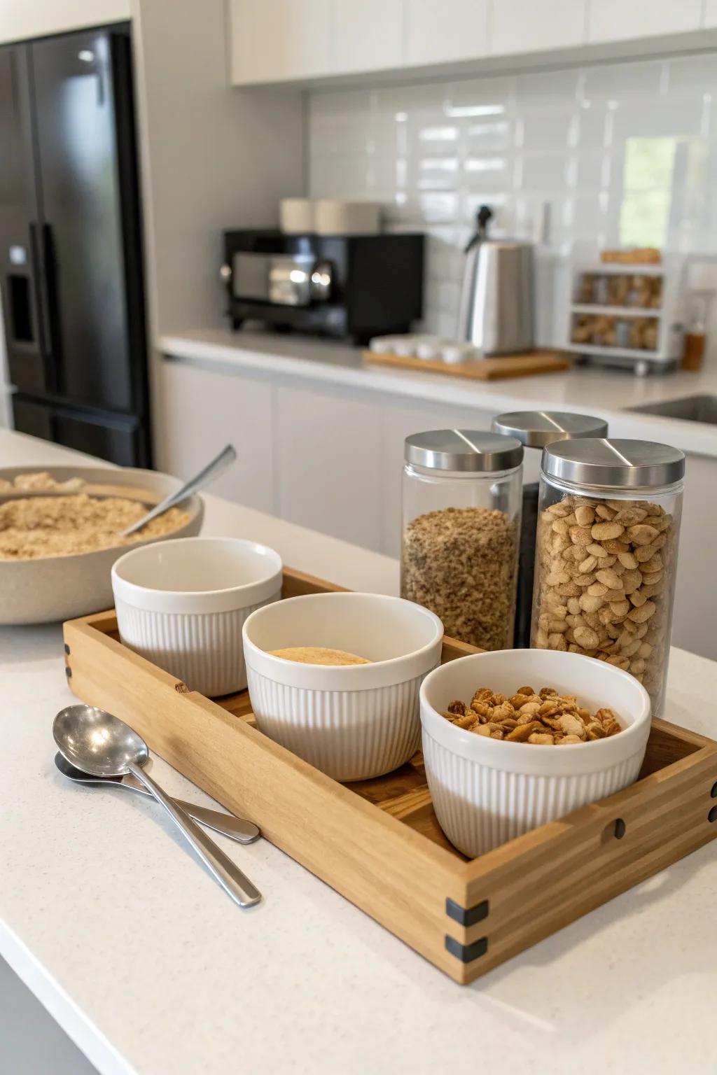 Streamlined arrangements yield calming atmospheres.