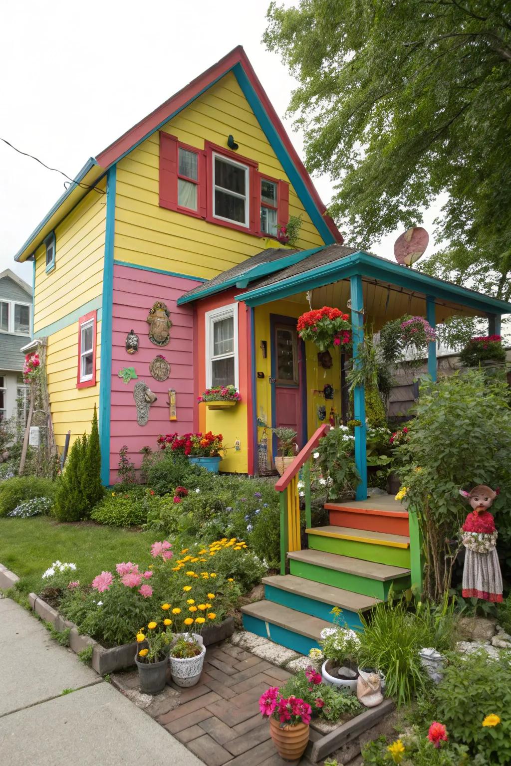 Painted pressboard offers vibrant and customizable façades.