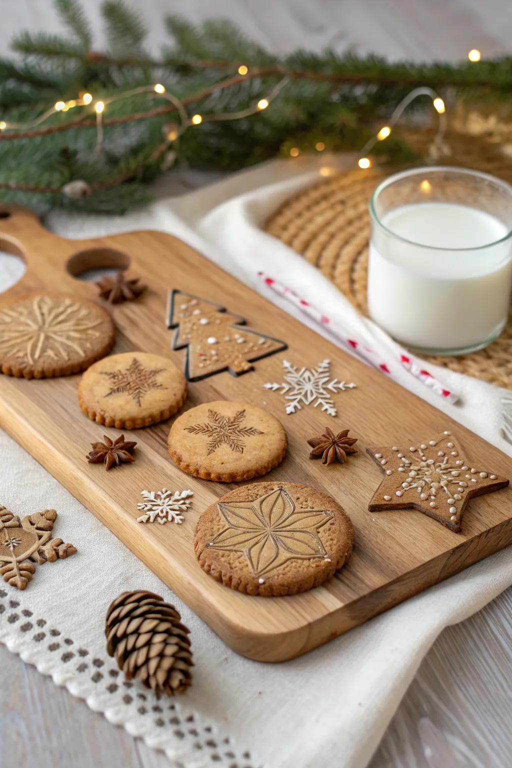 Fashion a magical instance for Santa with this exquisitely designed treat plank. 🎄✨
