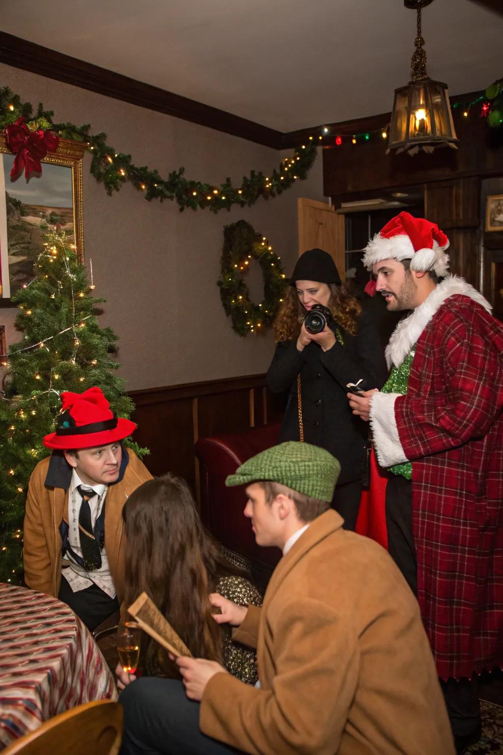 Engage your attendees with a festive whodunit game.