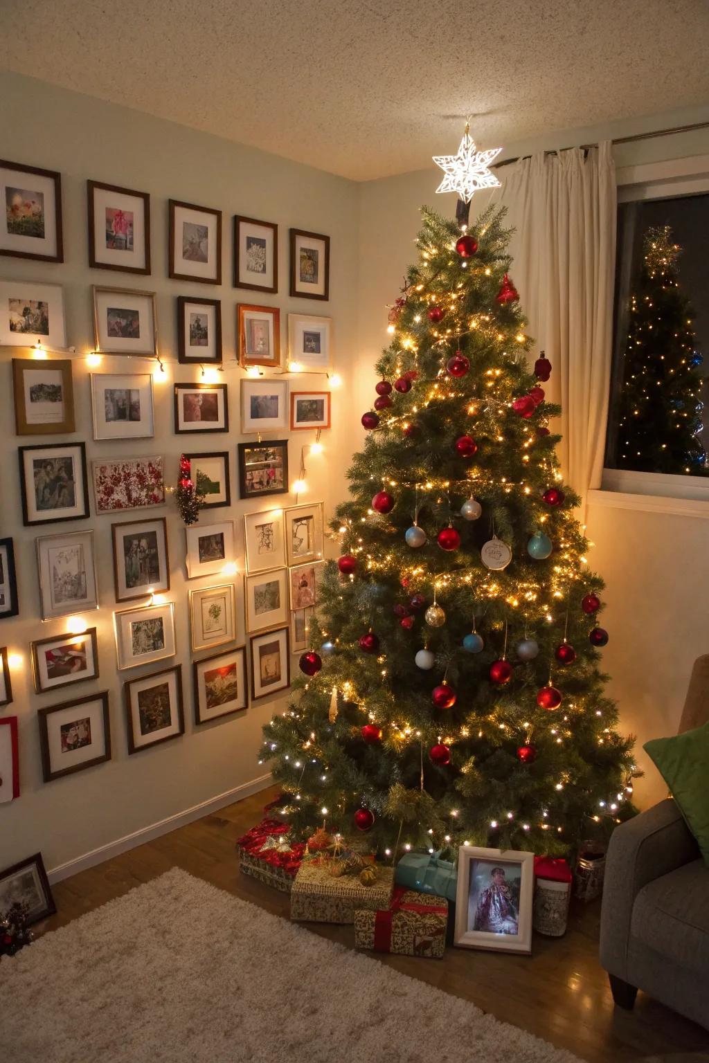 Portrait housings impart a personalized and artistic nuance to your tree's foundation.