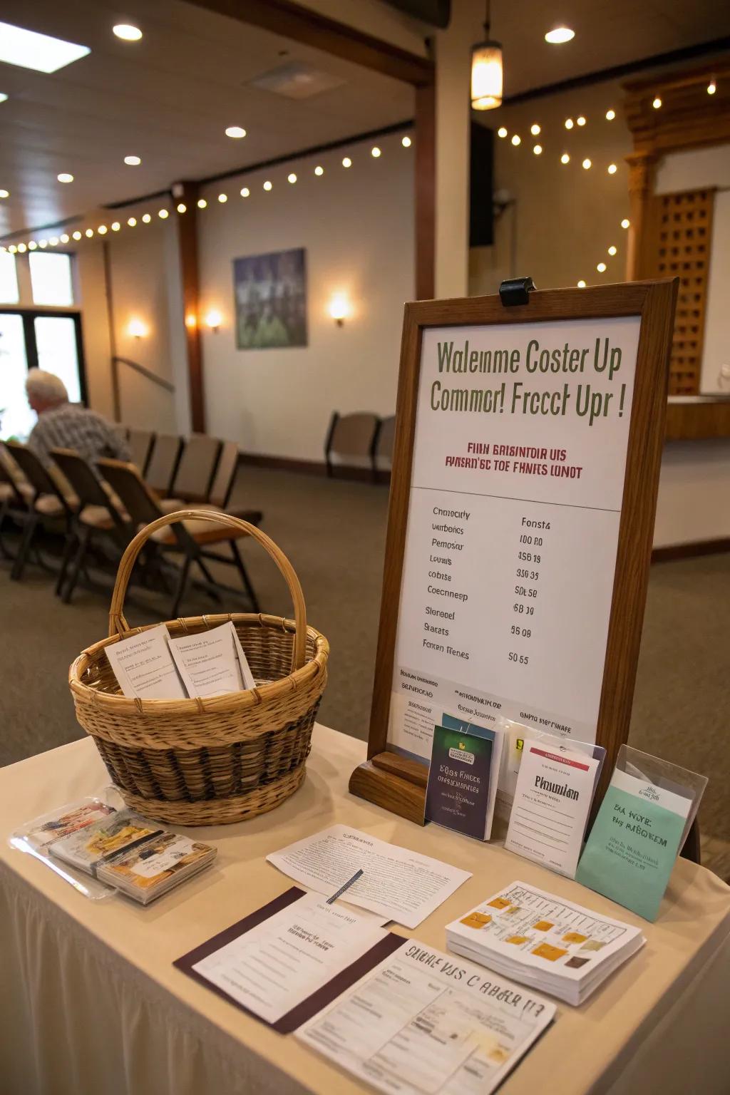 Feedback stations encourage visitor input and participation.