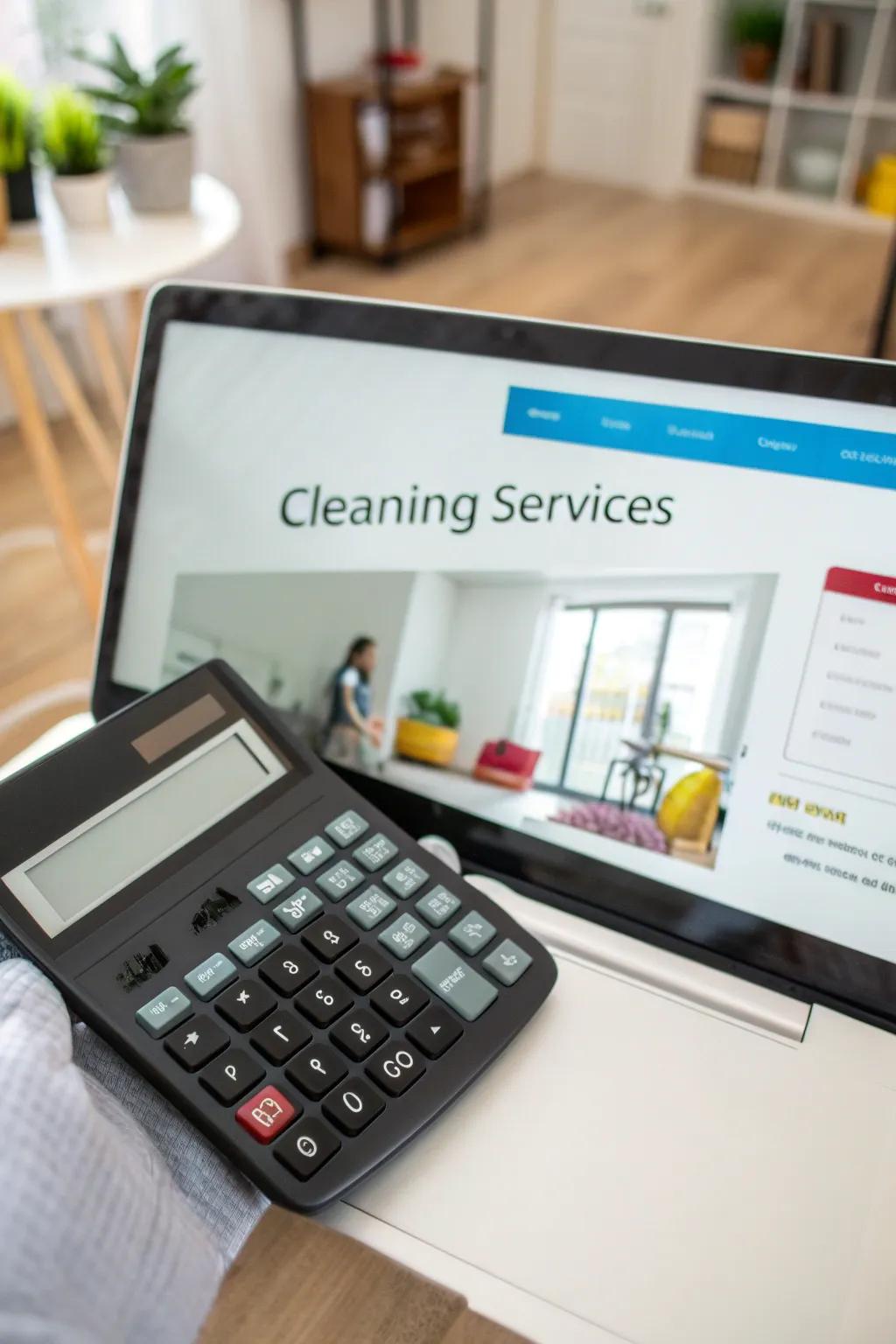 Interactive pricing calculator for personalized quotes.