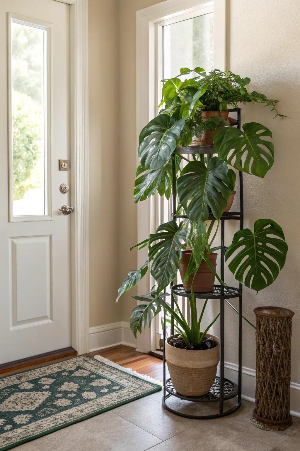 Create depth with tiered tables