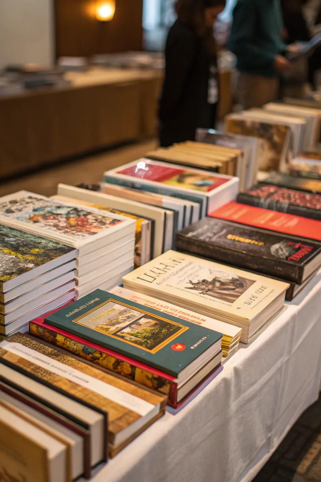 A themed compilation of books narrates a story through your aesthetic.