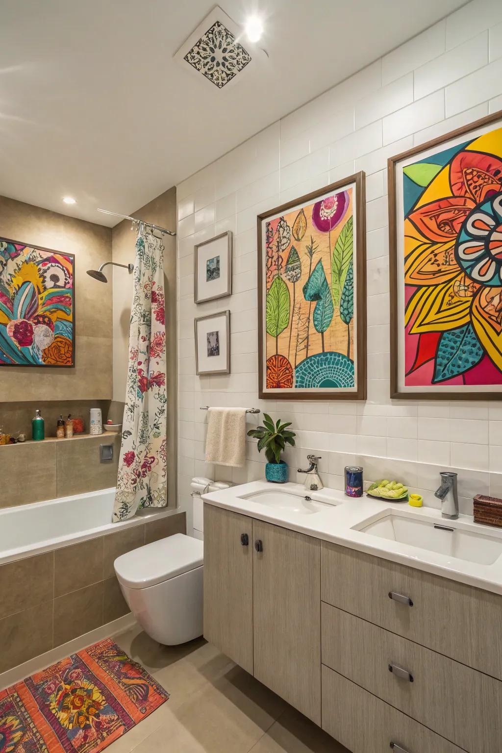 Walls that recount a narrative.