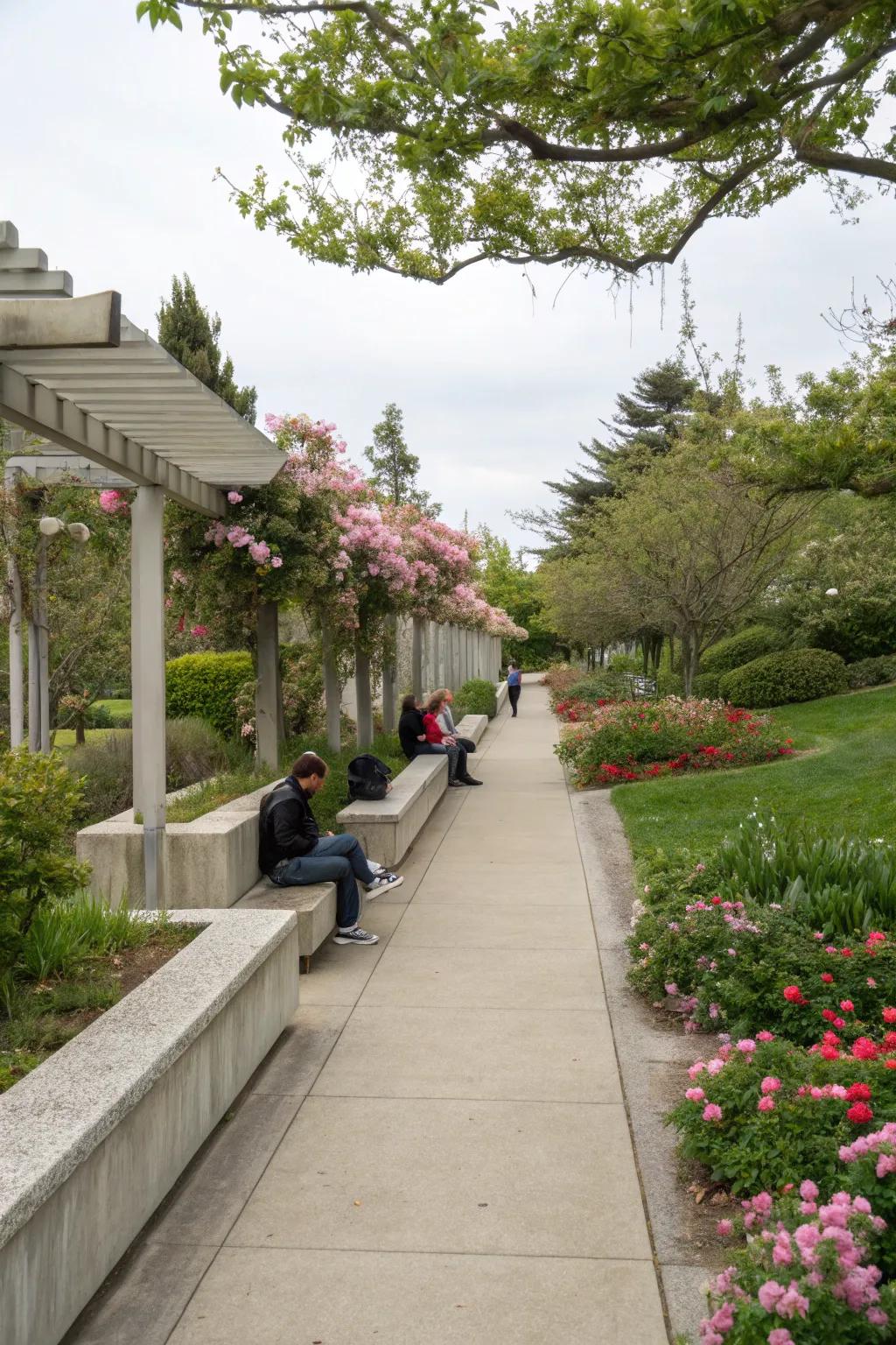 Blend function and relaxation utilizing lounging sections.