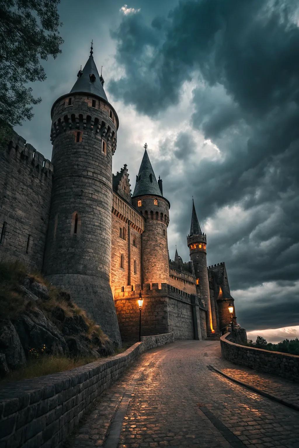 Embrace the mystery of a dark castle.