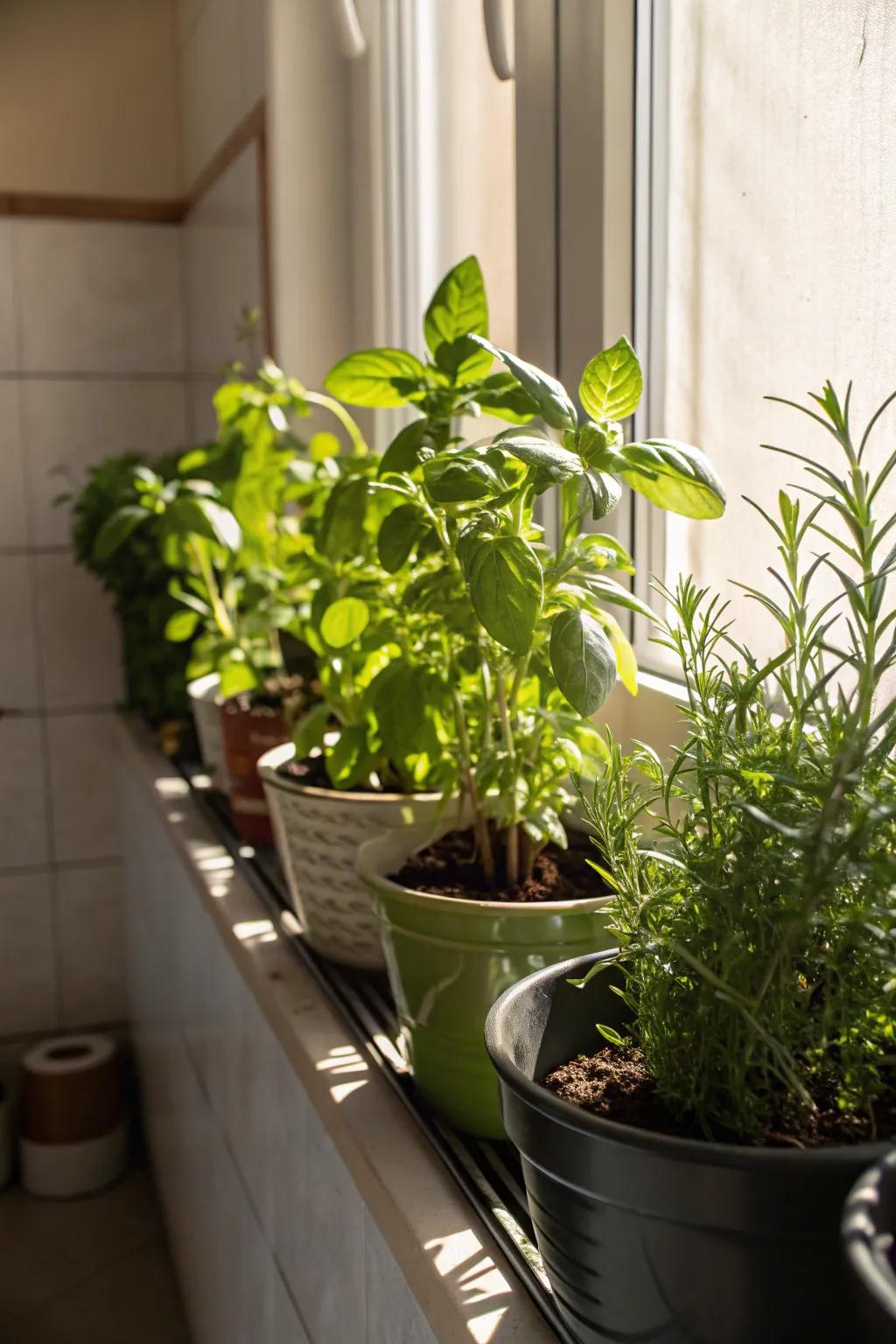 Herb windows that bring freshness and plants inside.