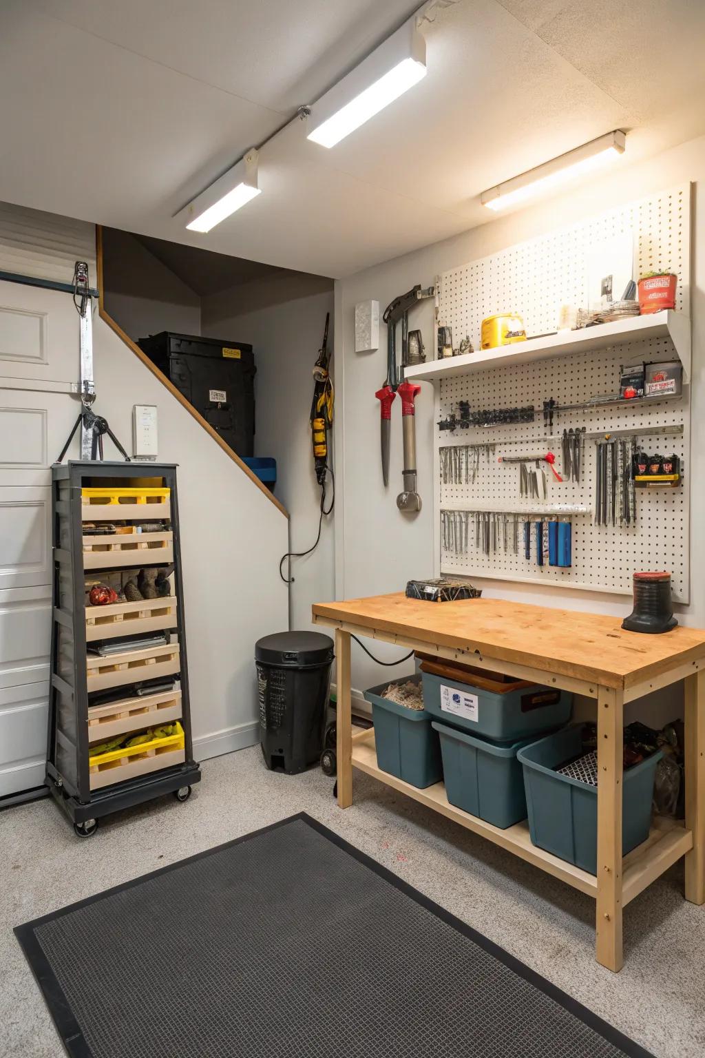 Turn your crawl space into a versatile area with multiple uses.