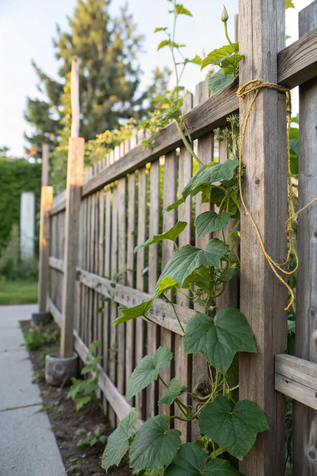 With a basic yet elegant boundary line cucumber trellis, you can enhance the appeal of your garden.