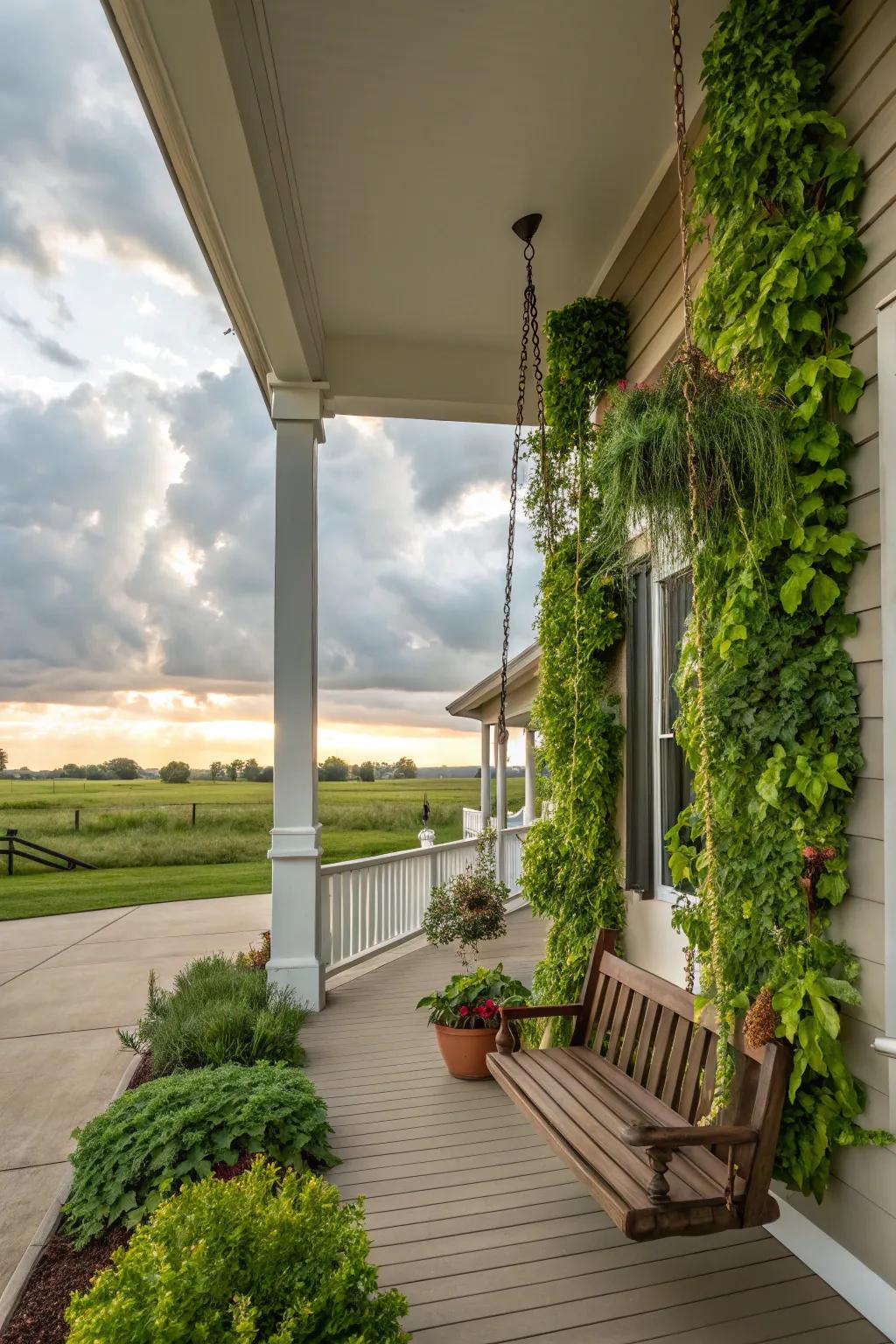 Bring life to smaller porches.