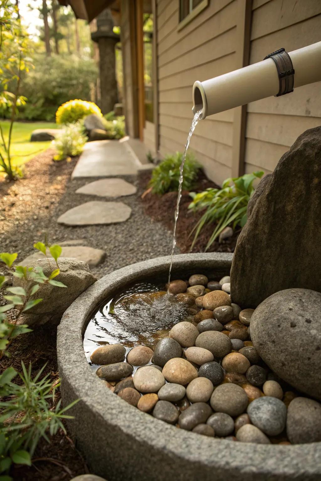 Zen aspects bring calm and elegance to water management.