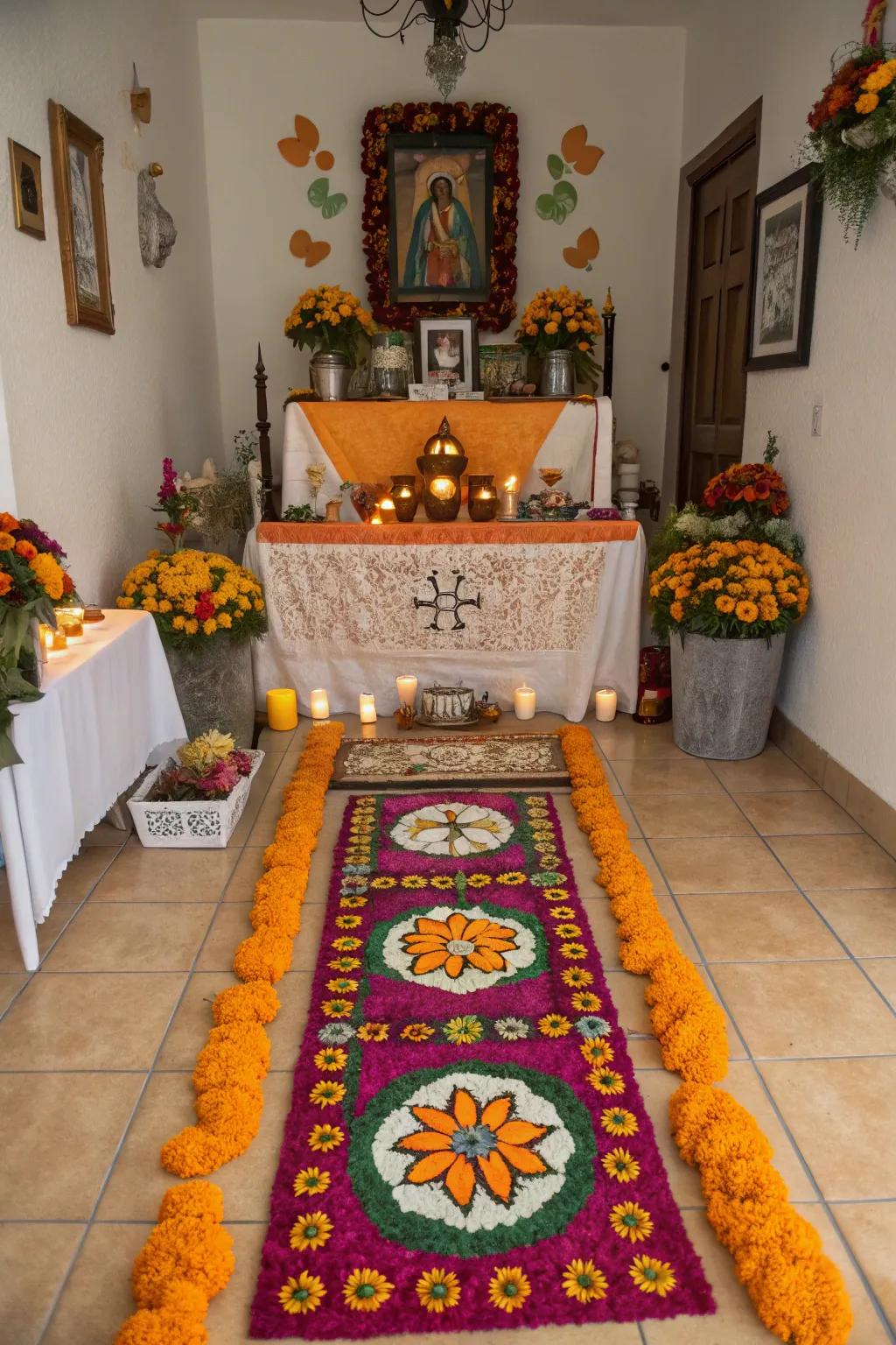 Colored dust patterns add an artistic and surprising element.