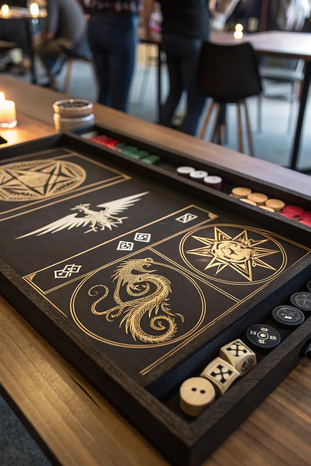 Custom inlays reveal your personal style and chosen theme.