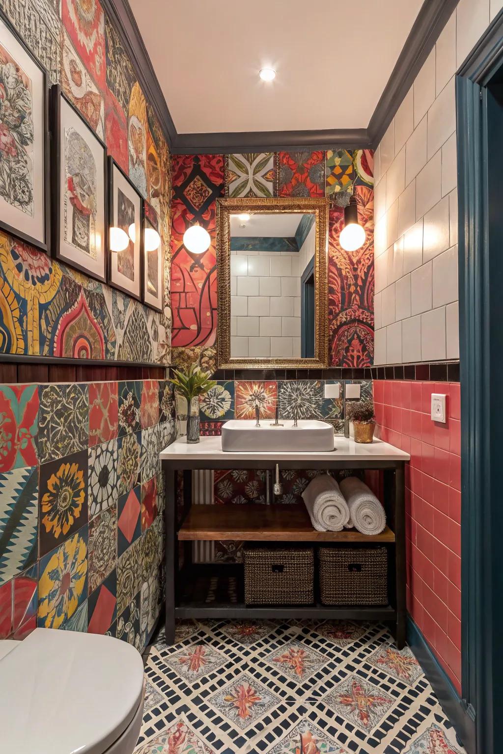 Be audacious with contrasting layouts.