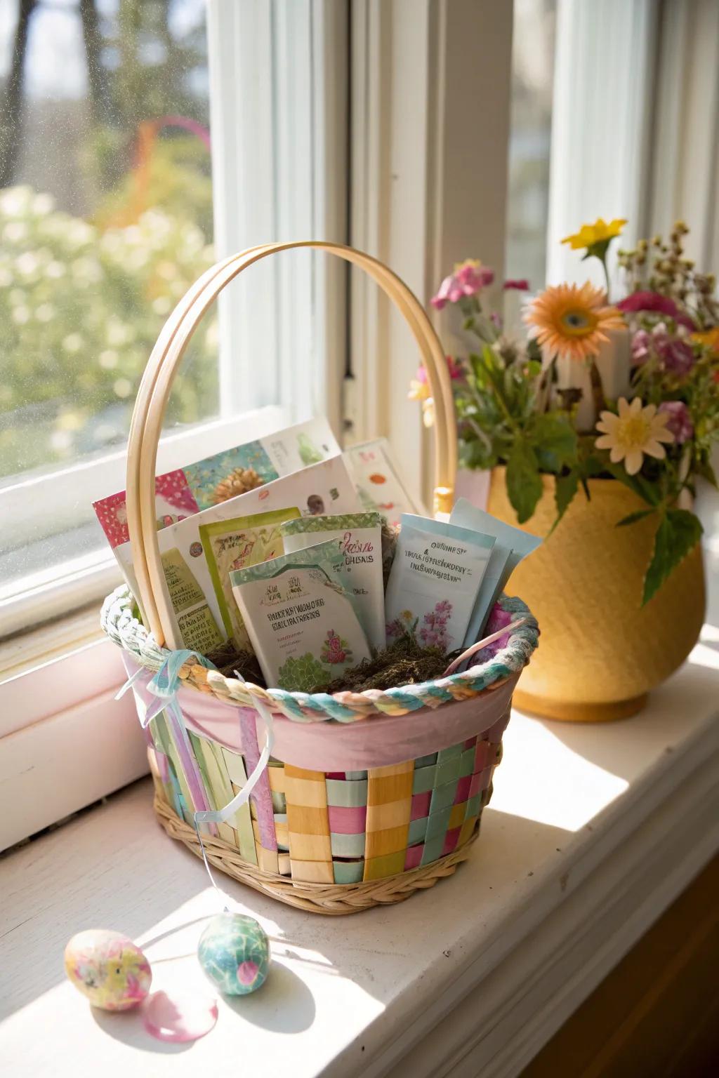 A gardener’s perfect basket to welcome spring blooms.