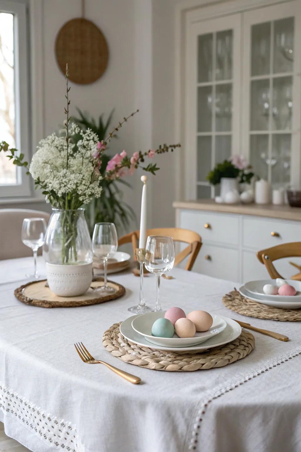 Subtle elegance accentuates the meal's allure.