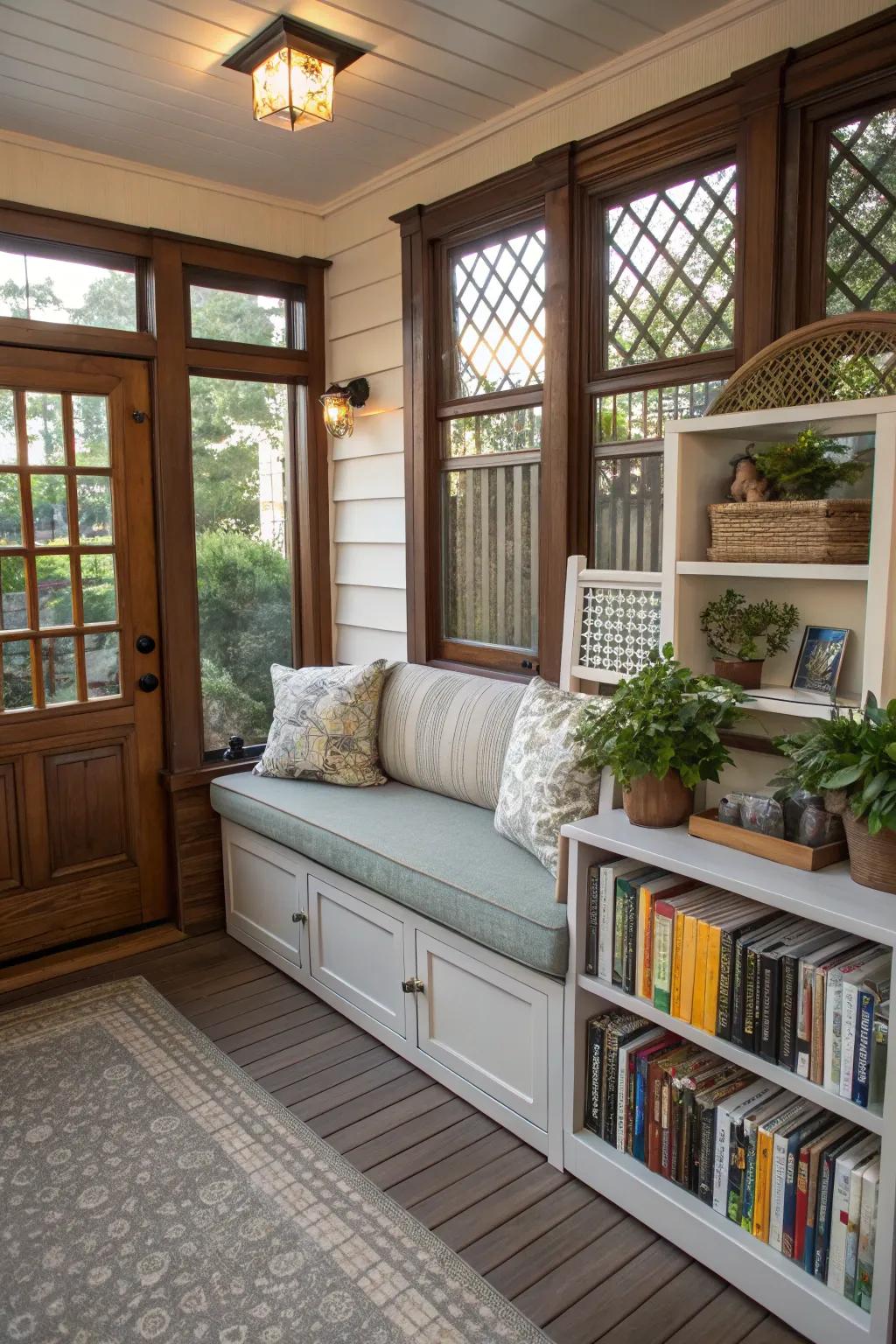 Maintain it tidy with practical furnishings choices.