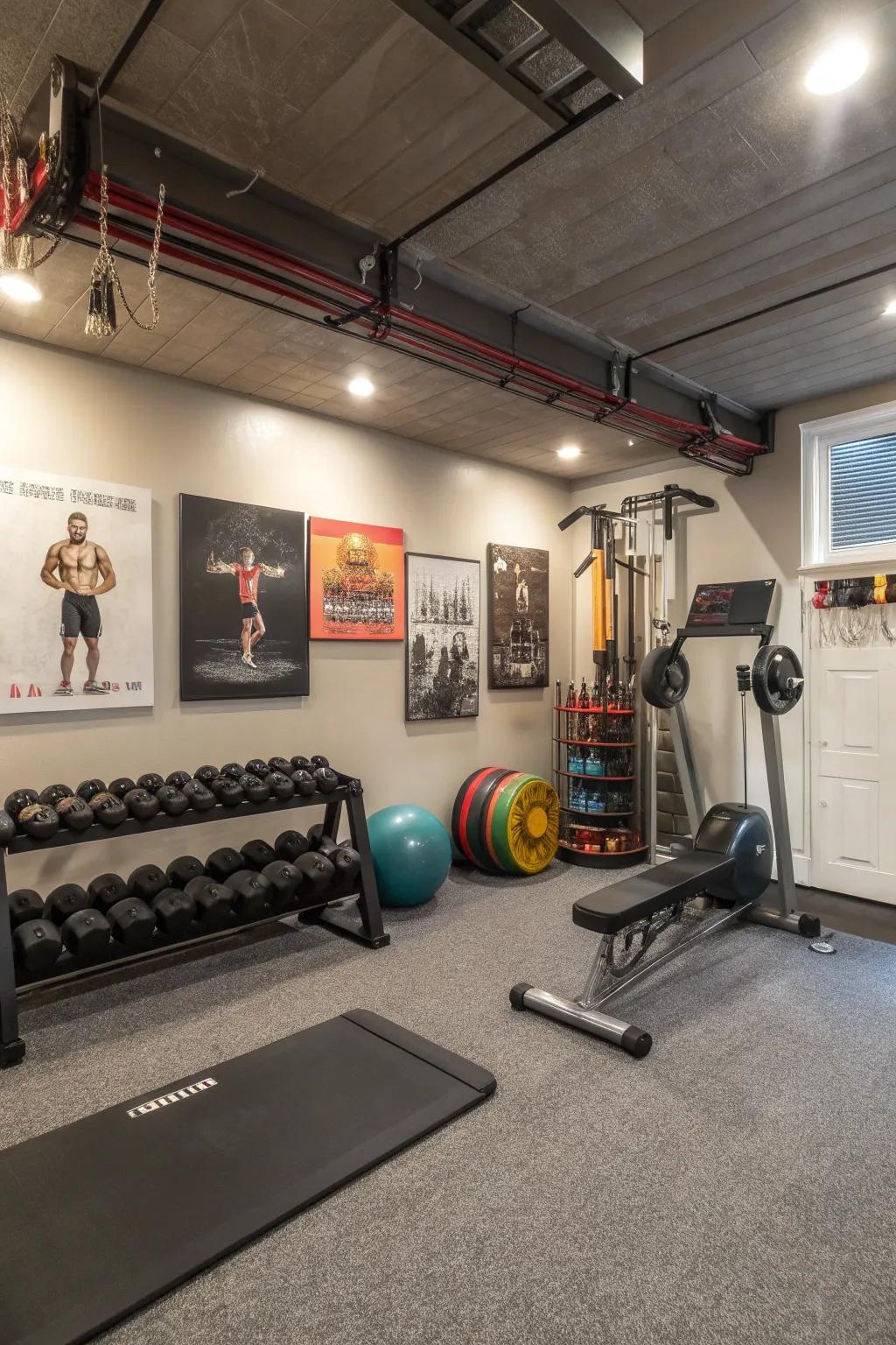Meet your fitness goals with a home gym.