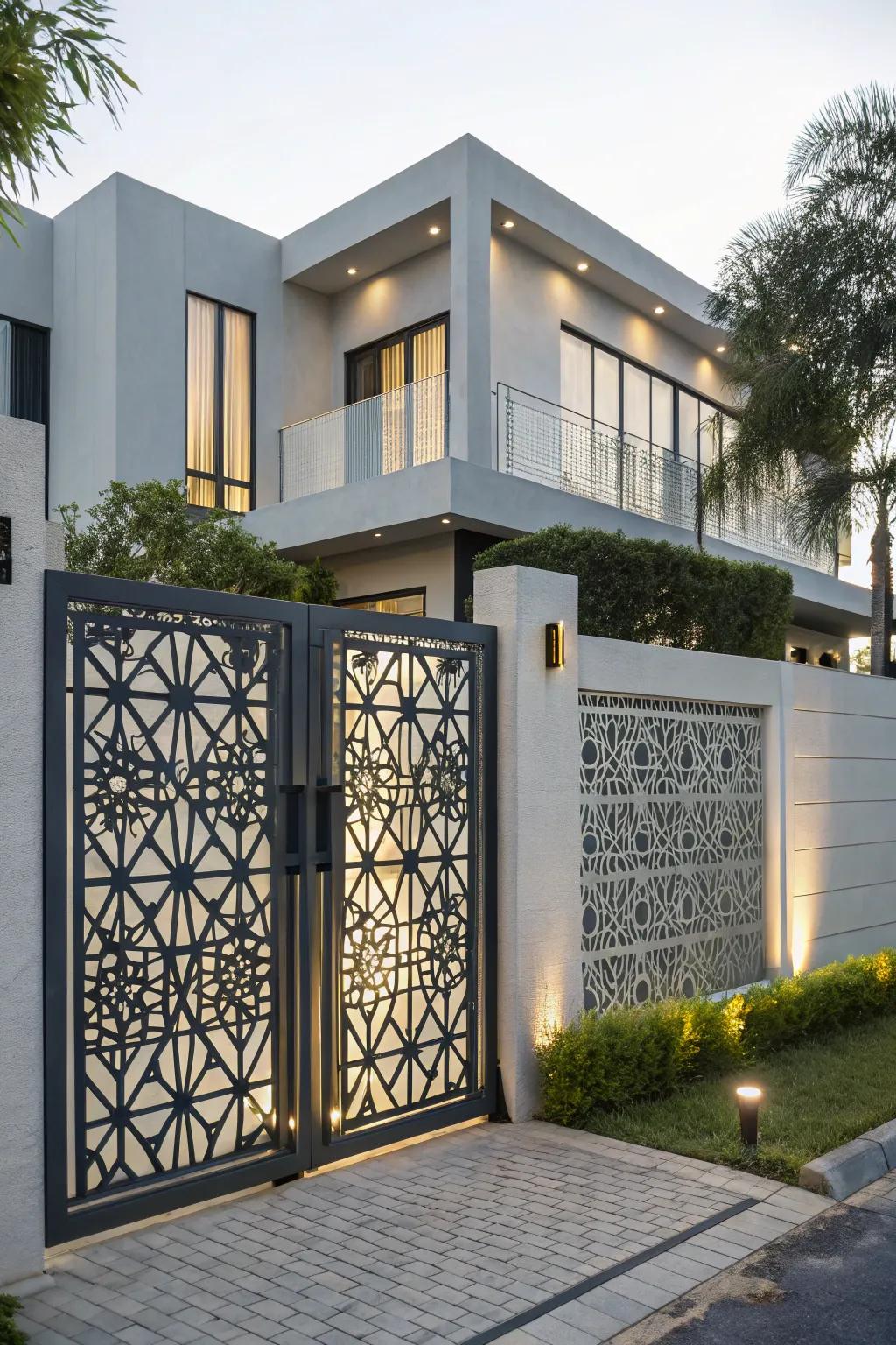 Shape designs introduce a modern artistic touch to entries.