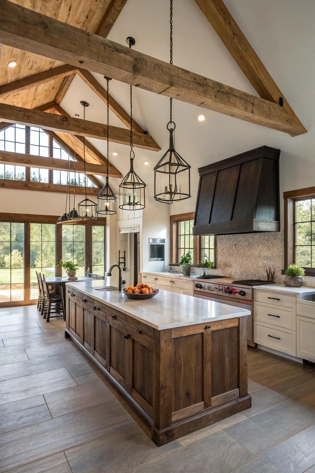 Contemporary homestead style merges with a cozy yet elegant interpretation.