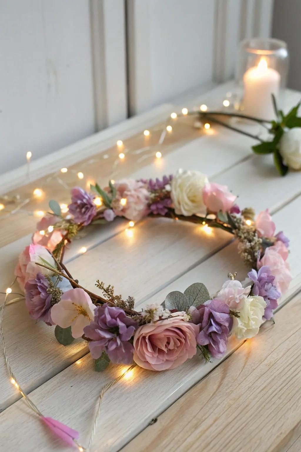Illuminate your fairy ensemble through a magical radiance. ✨🌸 #DIYFairyLights #BohoChic