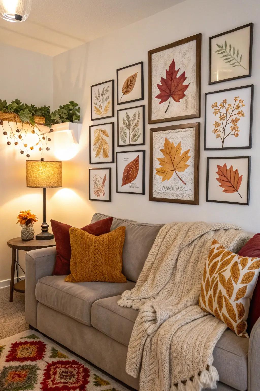 Art designs introduce seasonal hues and themes to fall décor.
