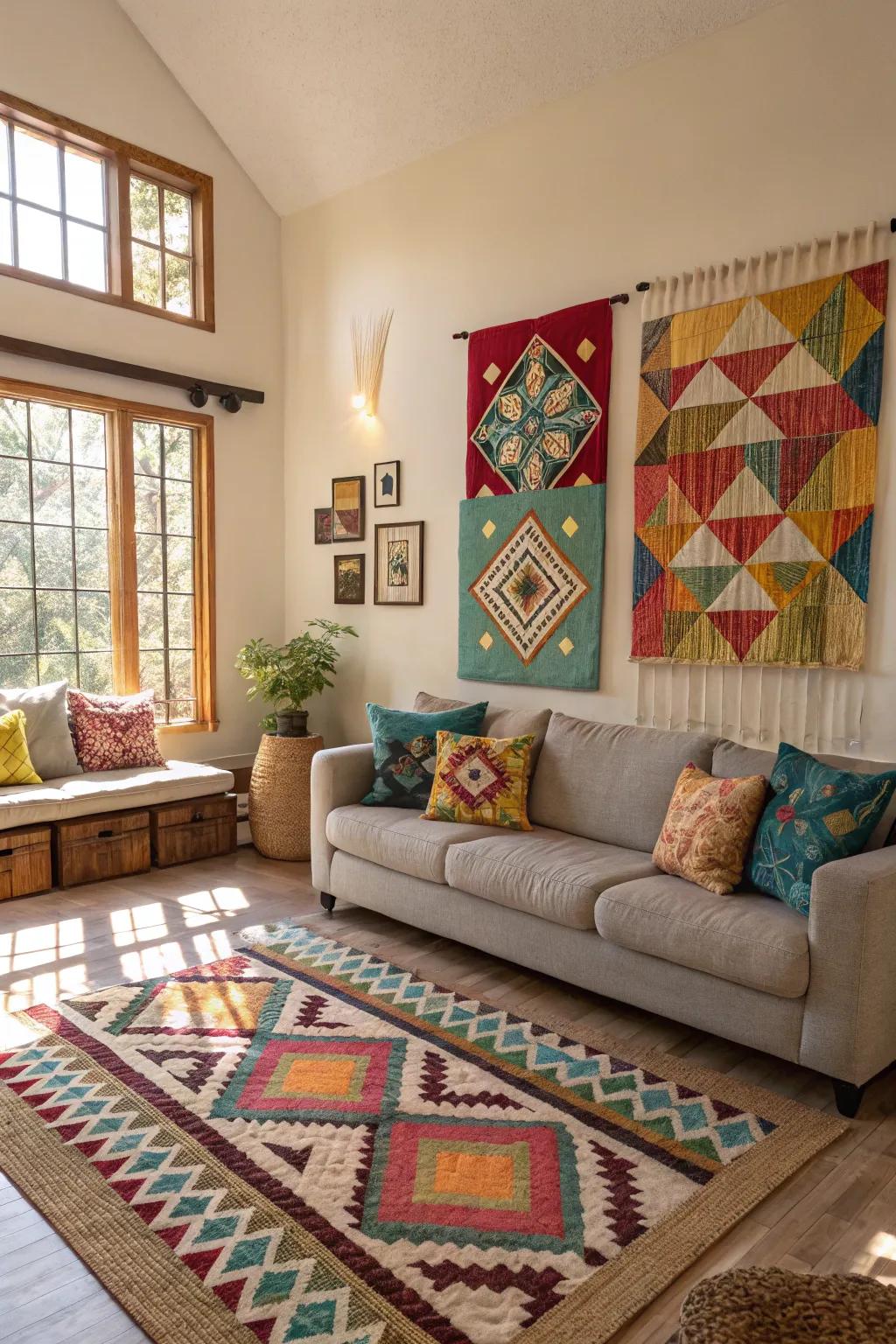 Modern geometric patterns.