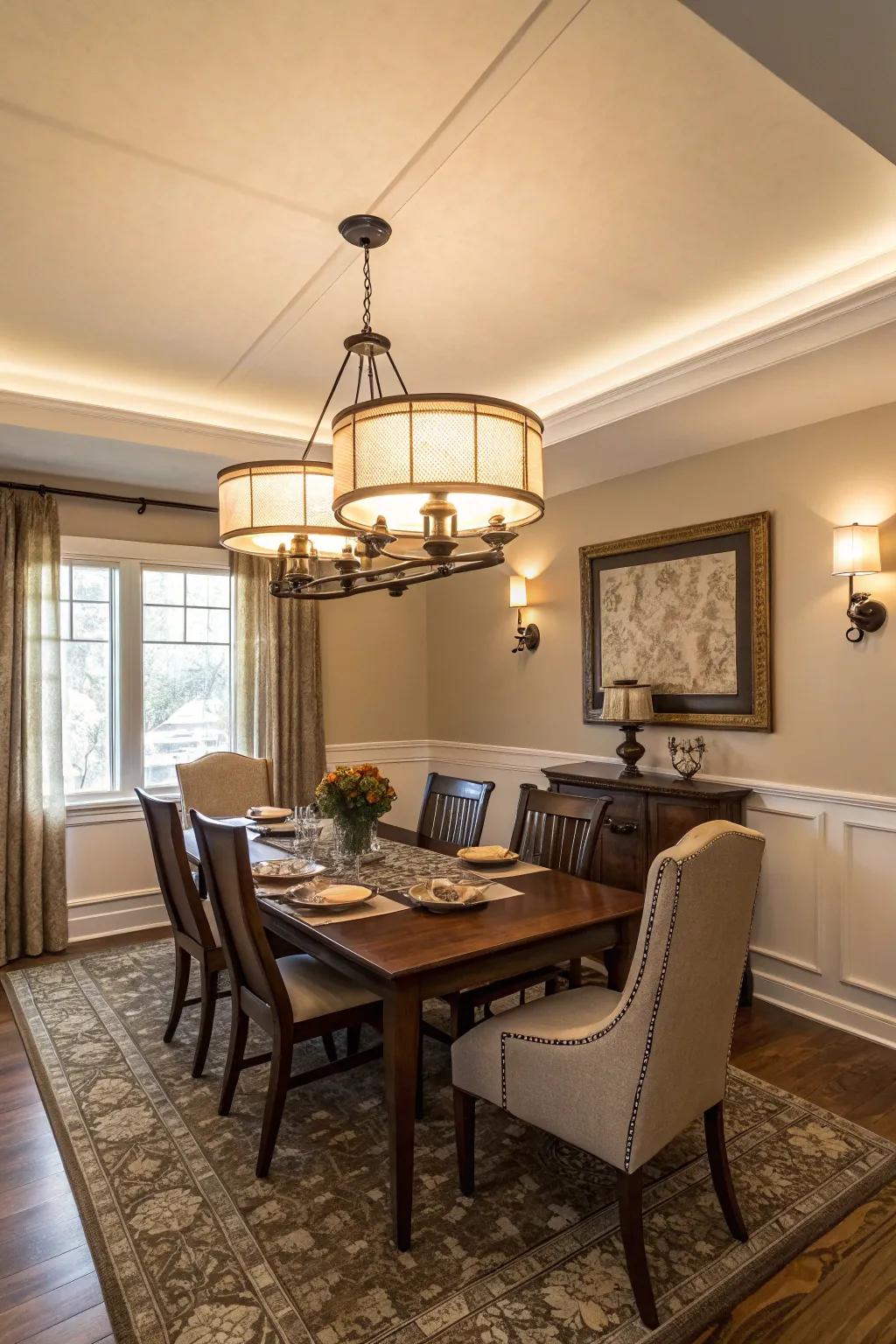 Close-mount pieces are a great choice for rooms that do not have high ceilings.