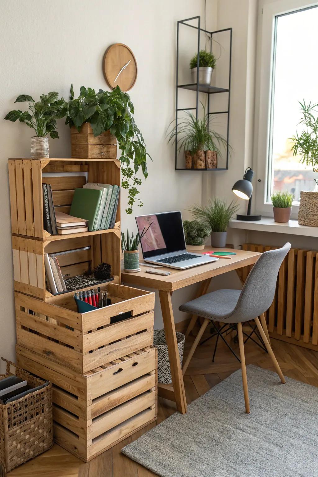 Enhance productivity via an orderly container-coordinated office.