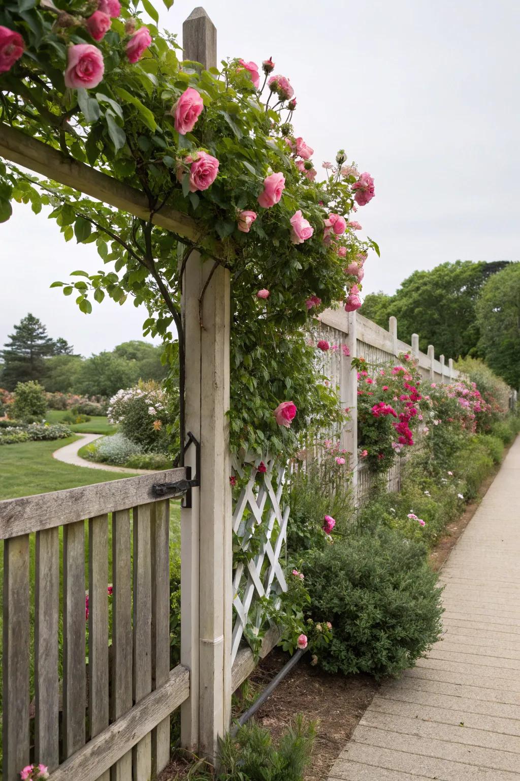 Lattices provide support and introduce dimension to your fence.