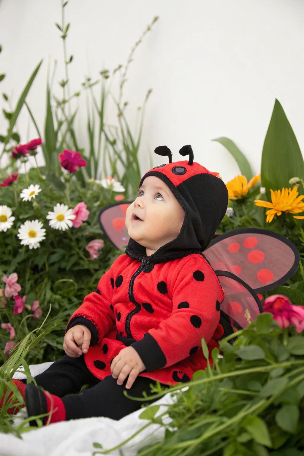 A captivating ladybug costume for a nature-inspired Halloween.