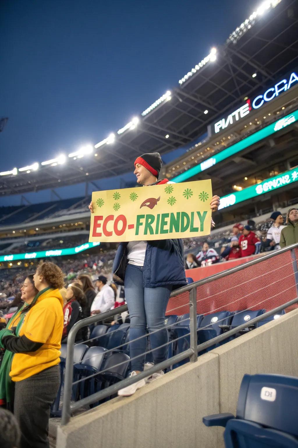 Eco-friendly signs support sustainability.