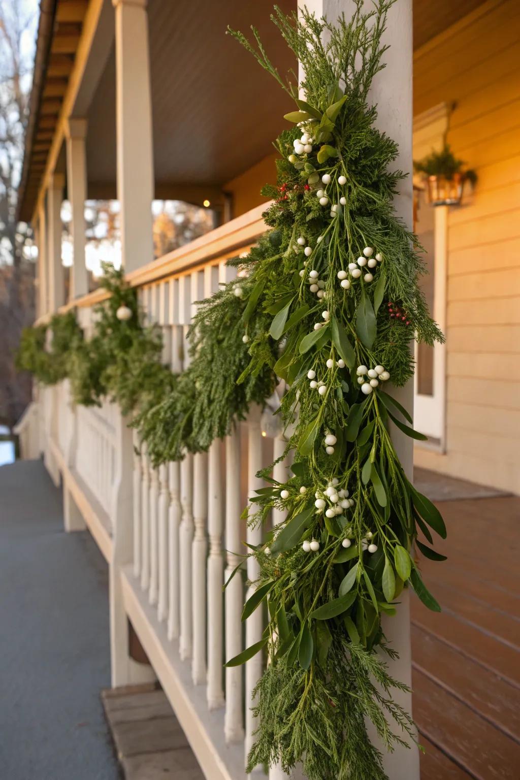 Mistletoe adds a romantic and traditional component to your vine.
