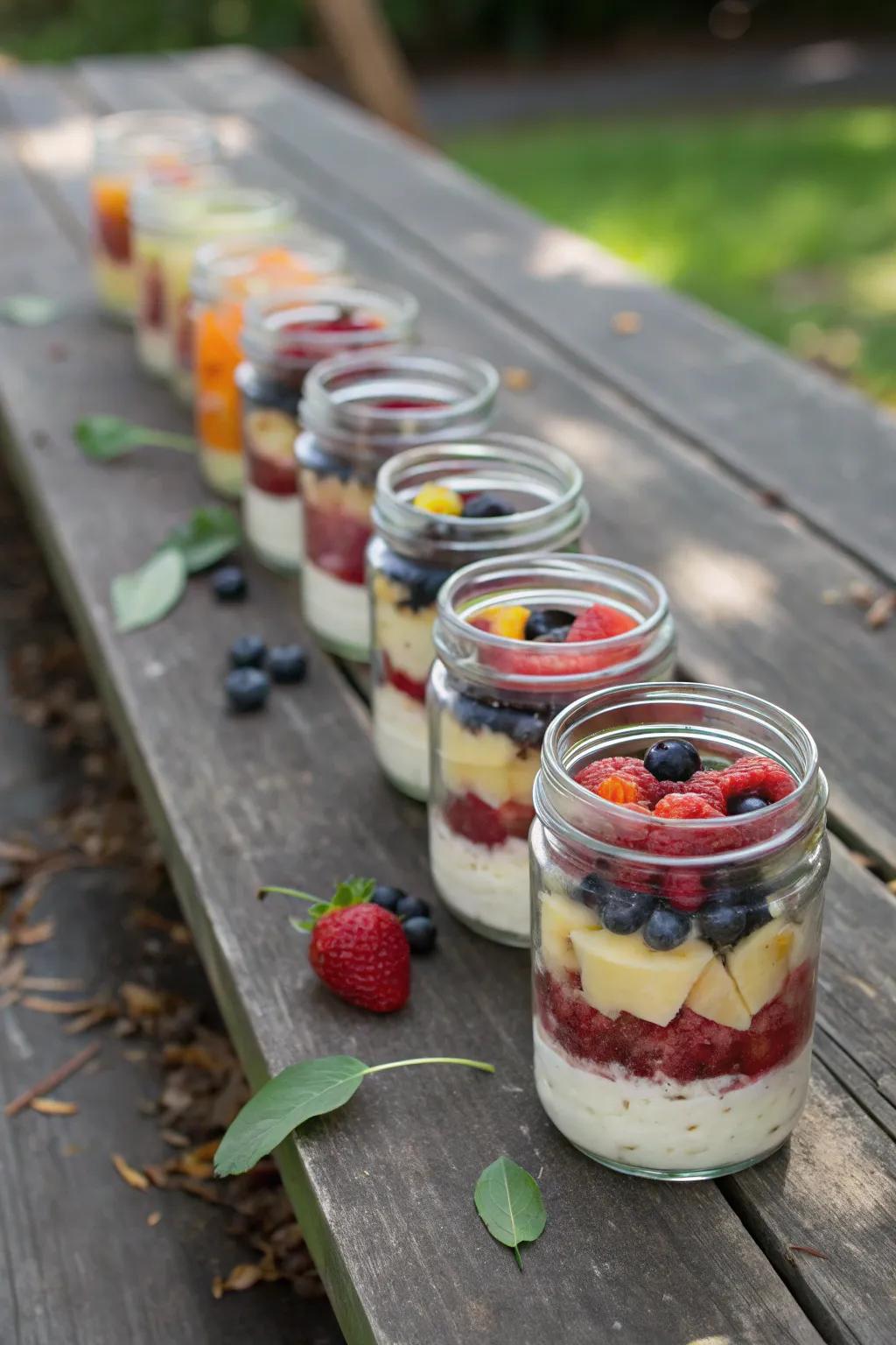 Layered fruit vessels are both chic and convenient for on-the-go enjoyment.
