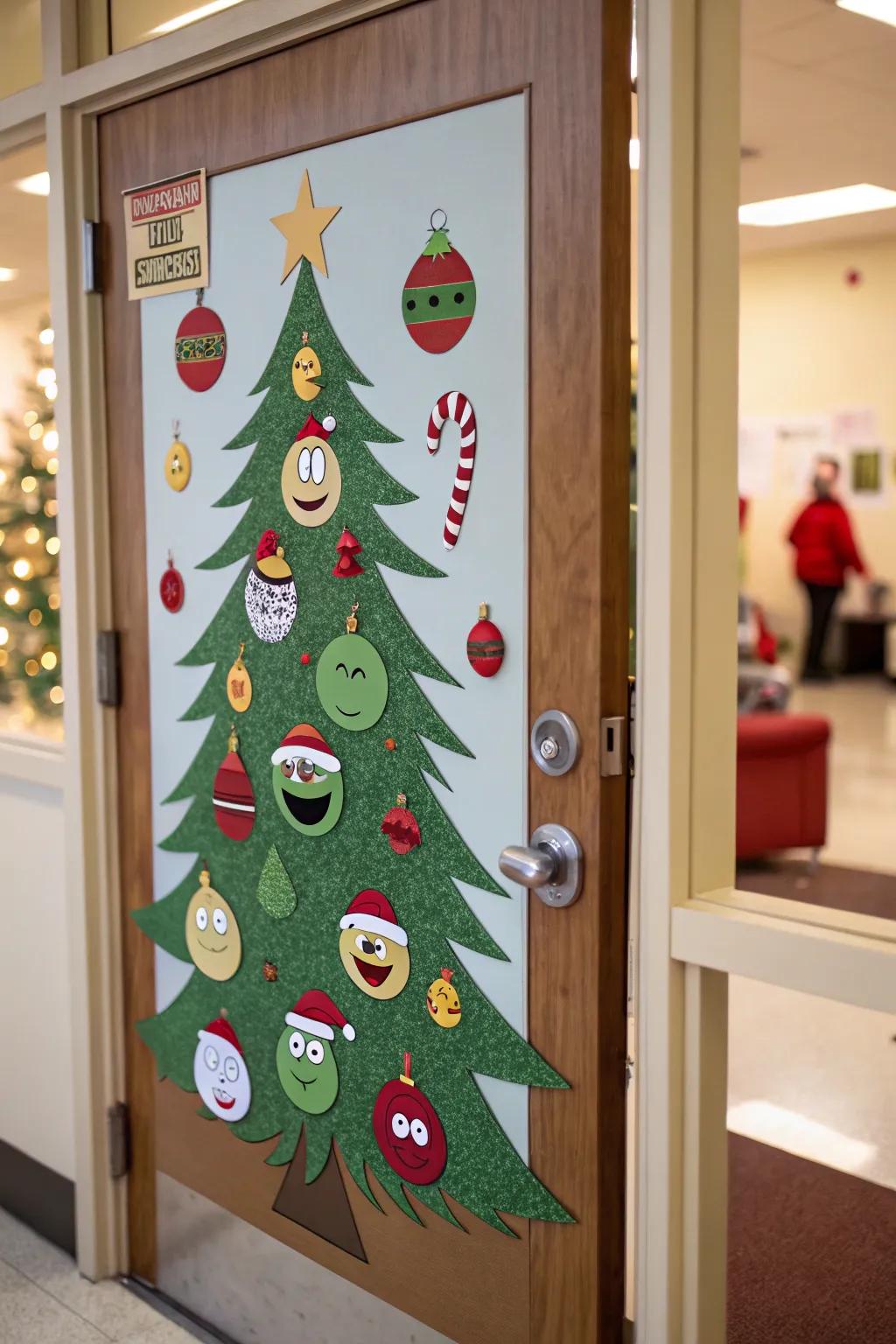 A 3D Christmas arbor silhouette incorporates profundity and amusement into your celebratory portal.