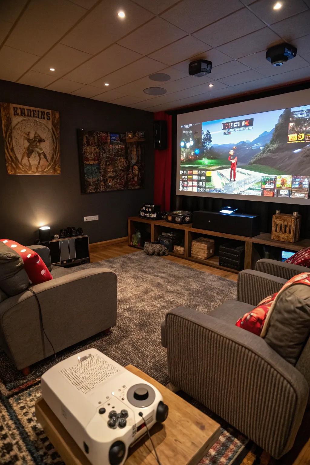 For an engaging experience, use a projector and go big.