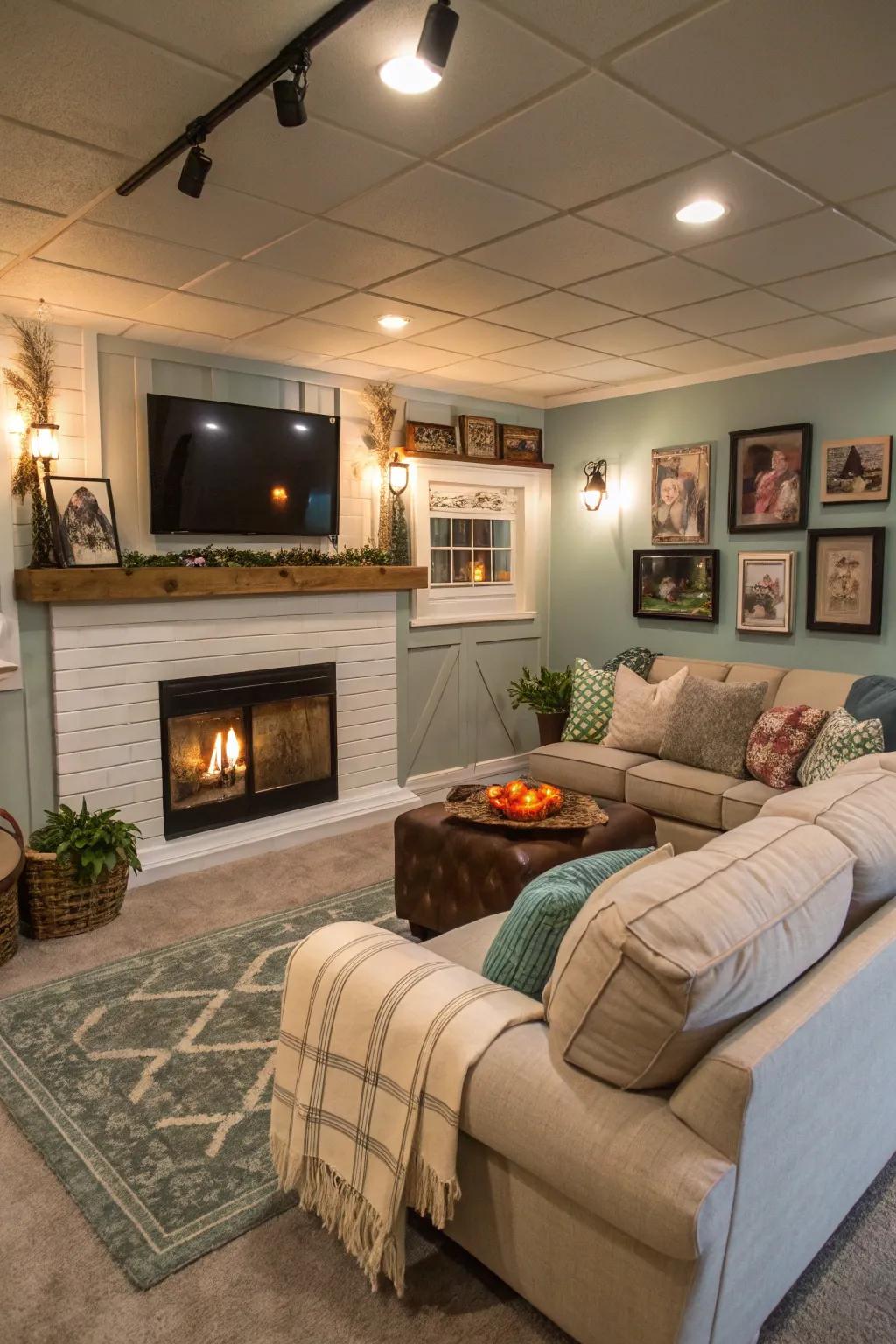 A comfortable living room is excellent for stress-free relaxing after an extended day.