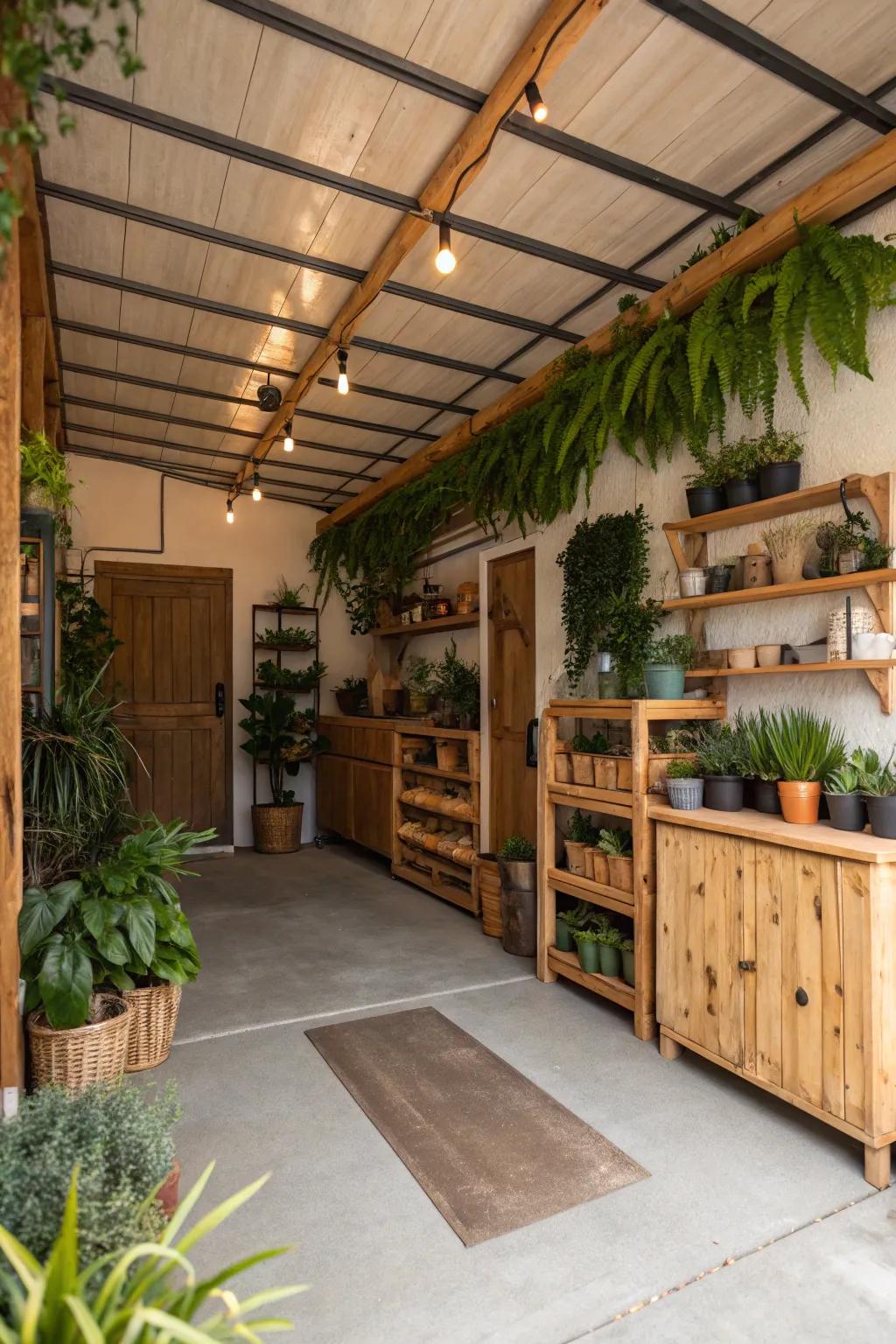 Nature-inspired design delivers tranquility to your man cave.