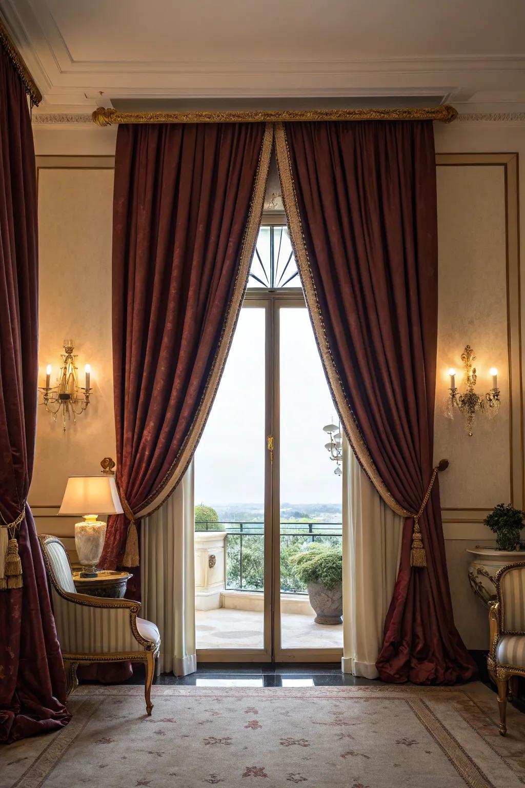 Elegant curtains enhance your room's aesthetic.