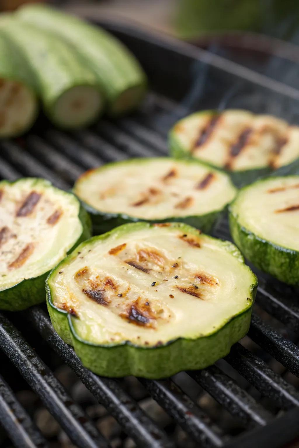Pattypan squash enlivens any grill menu with its color and taste.