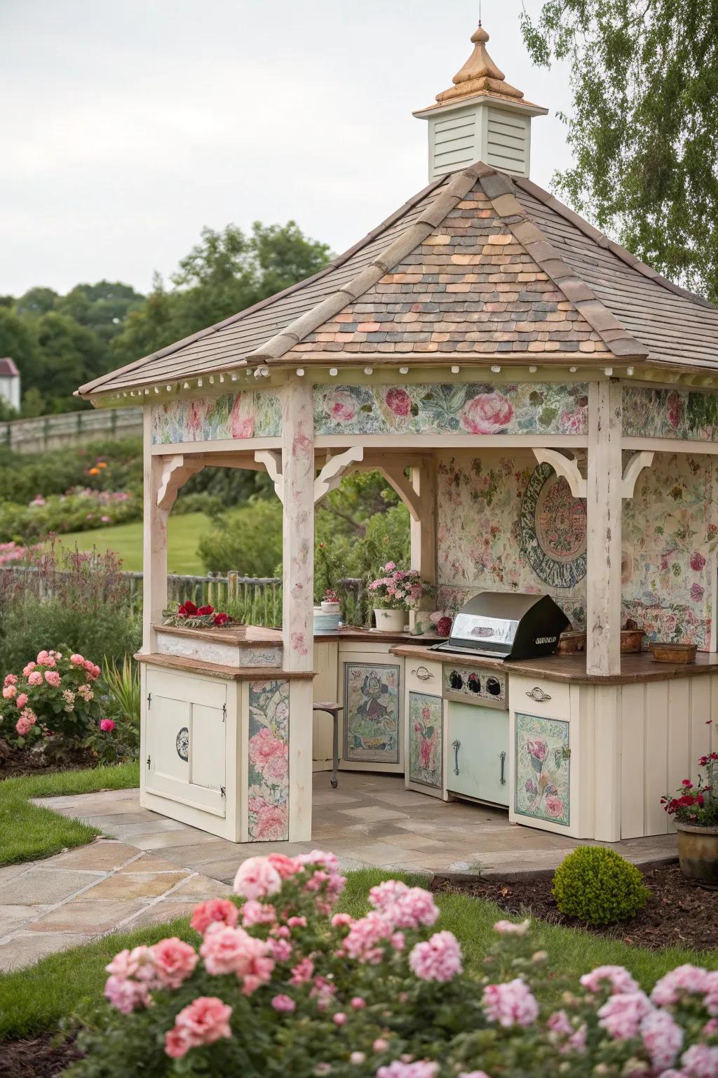 Enjoy a serene escape with a cottage garden haven.