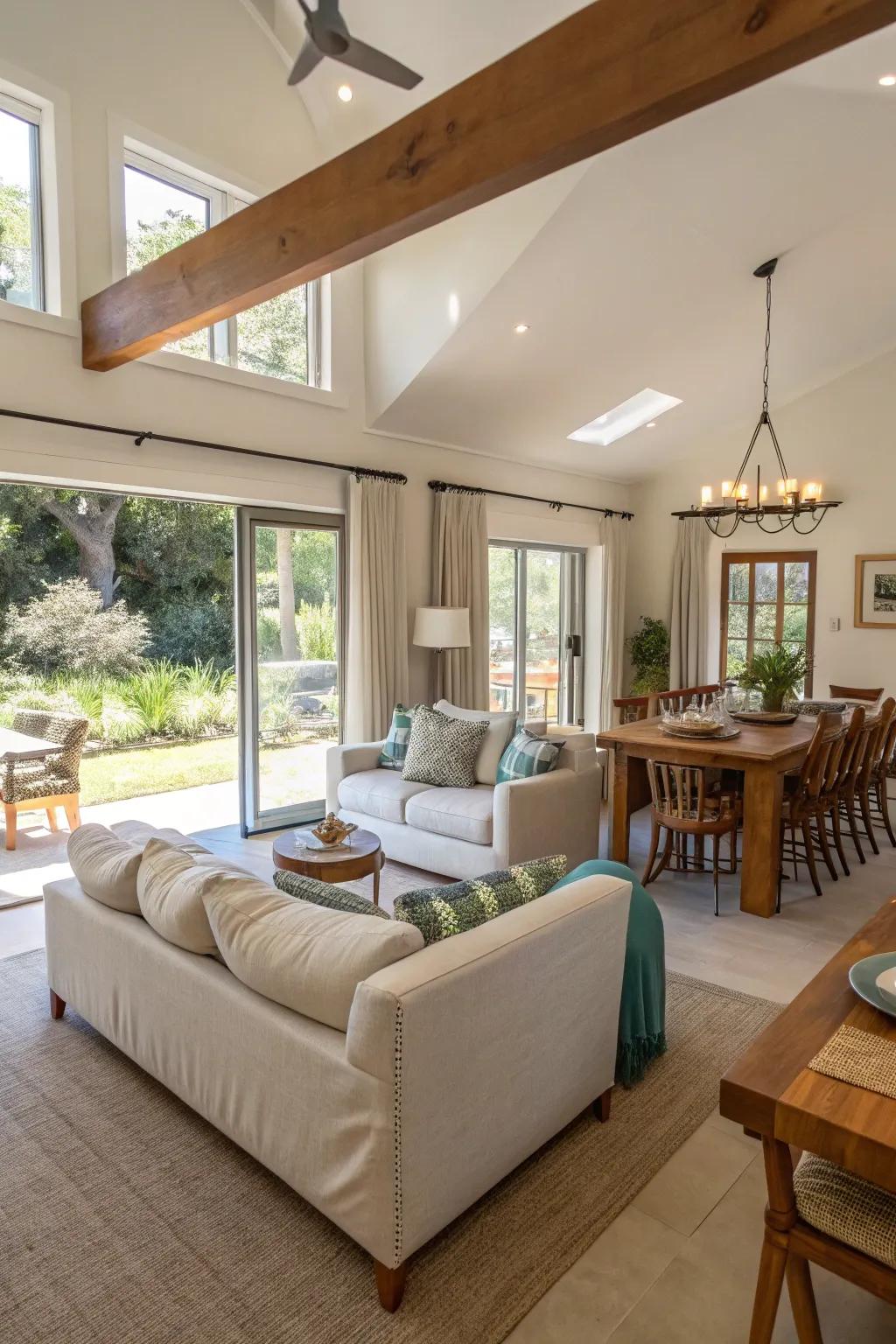 An open concept guest house that maximizes space and flow.