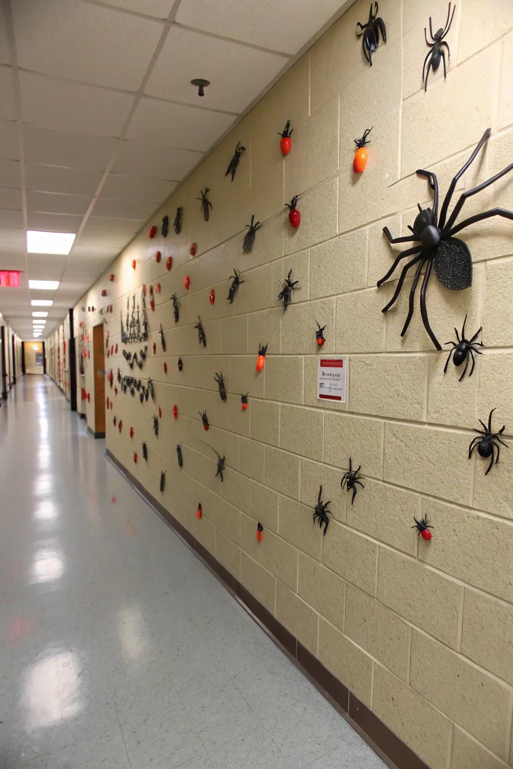 Creepy crawlies introduce an element of surprise.