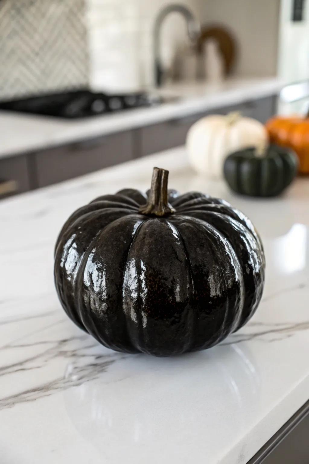 Subtlety at its finest: Simple yet striking pumpkin design.