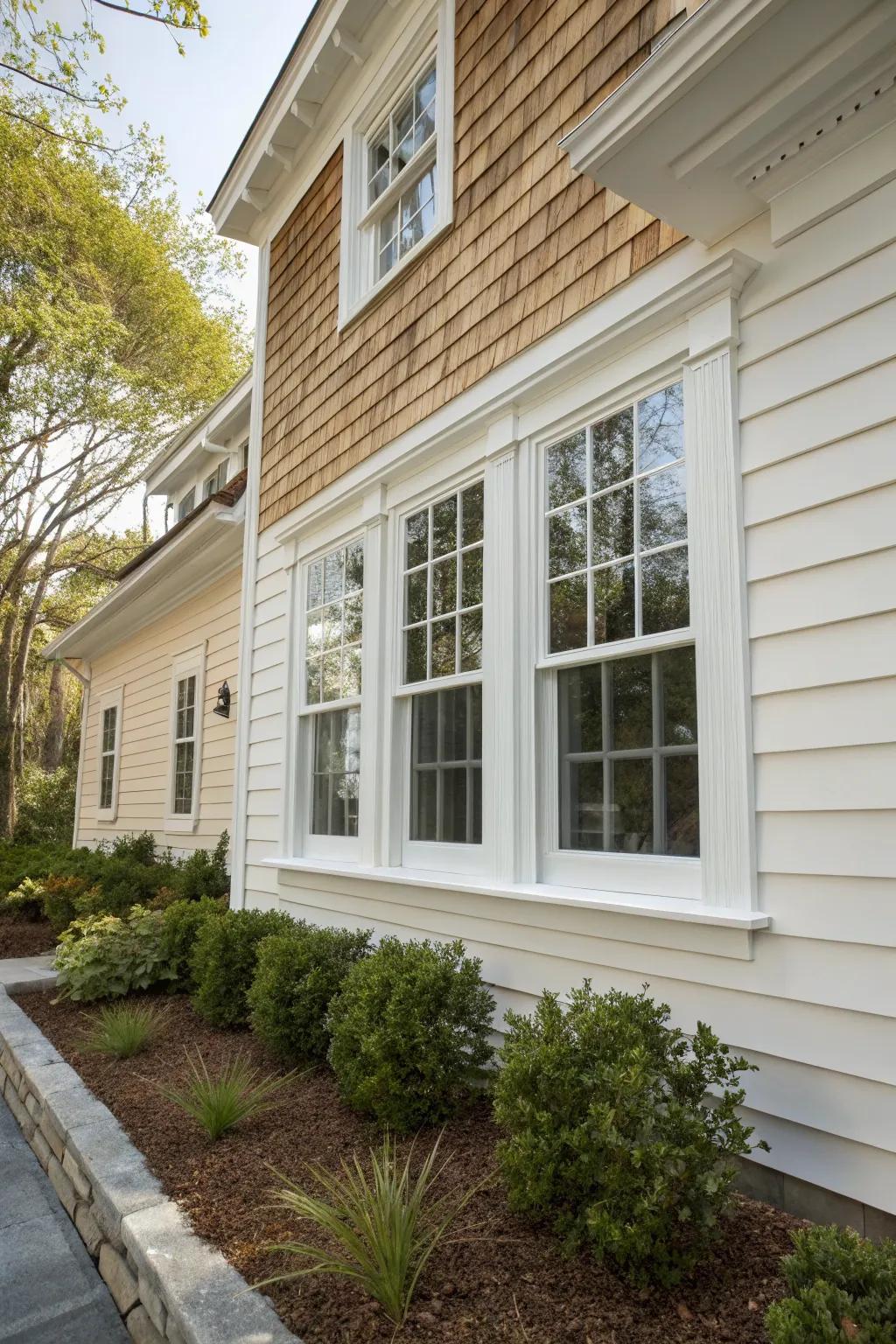 Timeless ivory details offer a classic and fresh appearance.