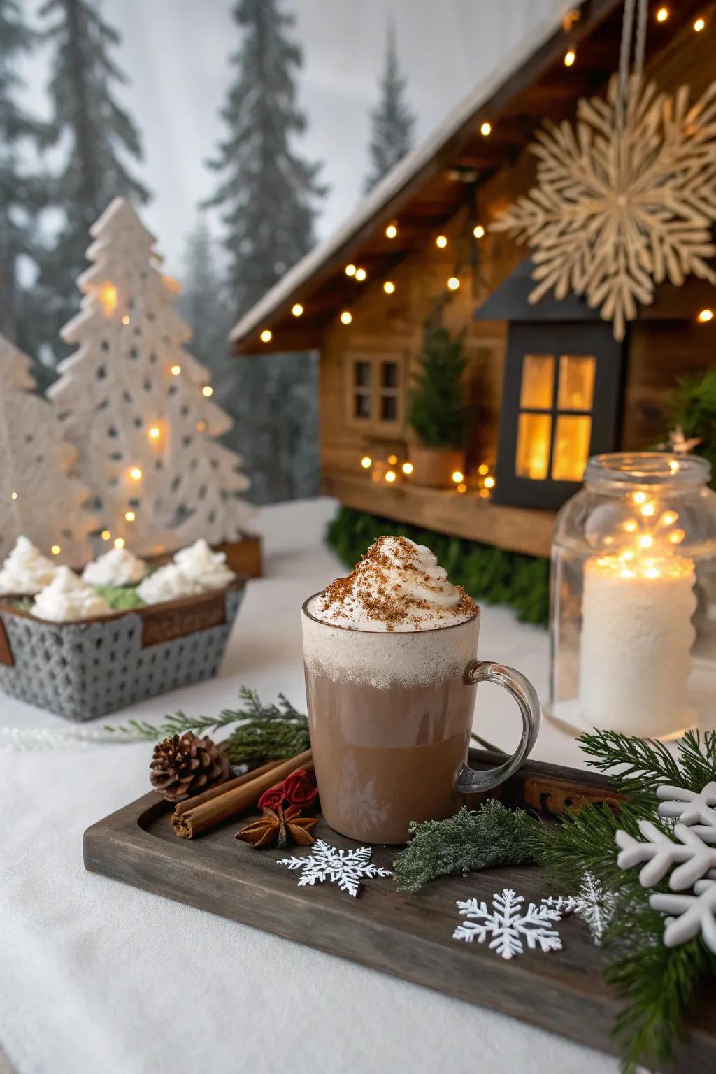 Themed components bring a cohesive appearance to your hot chocolate station.