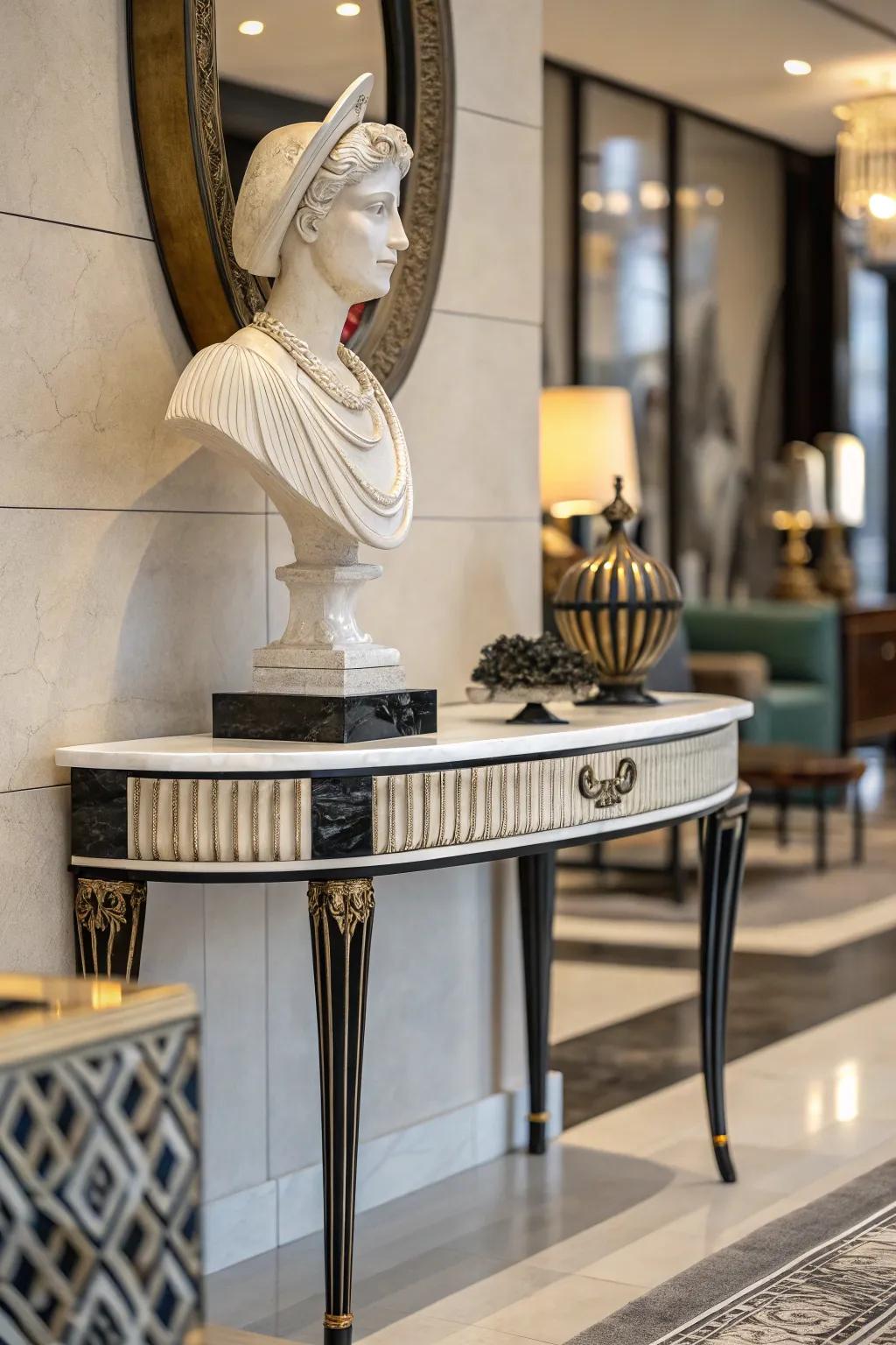 Sculptures, an element to make a statement.